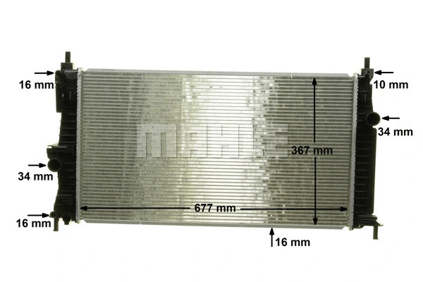 Radiator, engine cooling