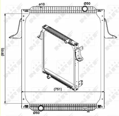Radiator, engine cooling (WG1722962)