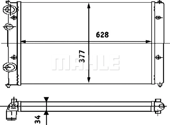 Radiator, engine cooling