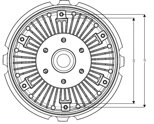 Clutch, radiator fan (WG2161884)