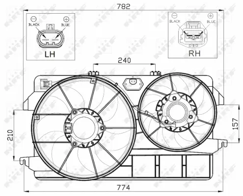 Fan, engine cooling