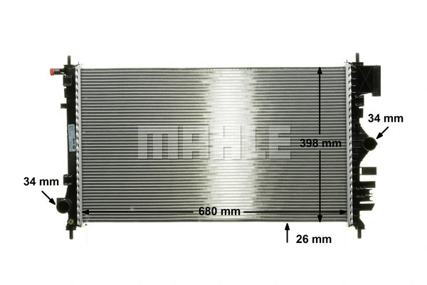 Radiator, engine cooling