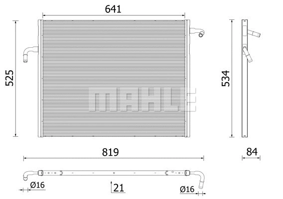 Radiator, engine cooling (WG2183378)