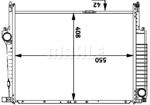 Radiator, engine cooling
