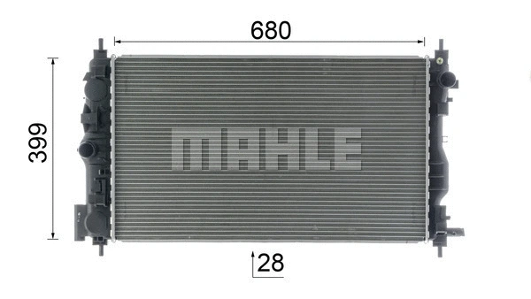 Radiator, engine cooling