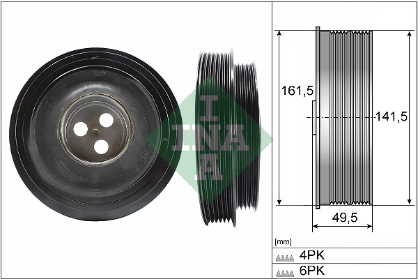Belt Pulley, crankshaft (WG2167133)