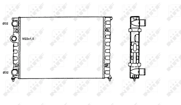 Radiator, engine cooling