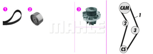 Water Pump & Timing Belt Kit (WG2182138)