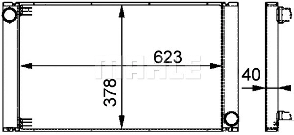Radiator, engine cooling