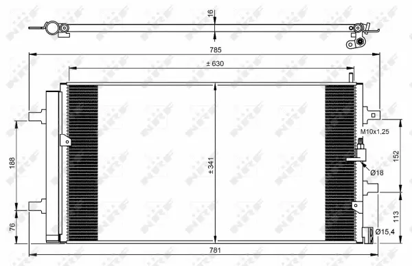 Condenser, air conditioning (WG2160524)