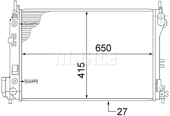 Radiator, engine cooling