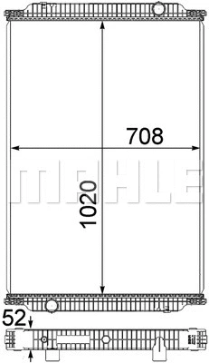 Radiator, engine cooling (WG2182238)