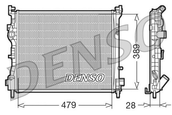 Radiator, engine cooling (WG1919387)