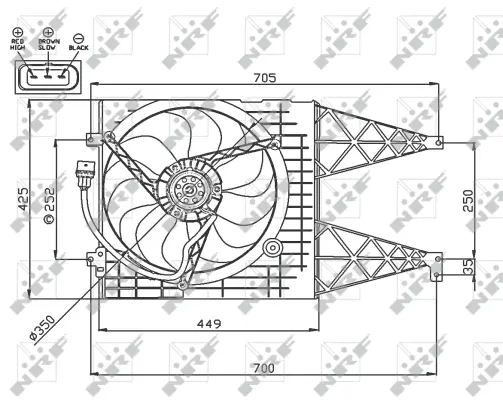 Fan, engine cooling (WG1720669)