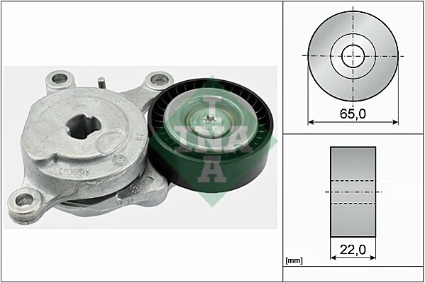 Belt Tensioner, V-ribbed belt (WG1710194)