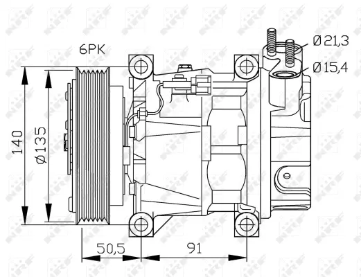 Compressor, air conditioning (WG2159296)