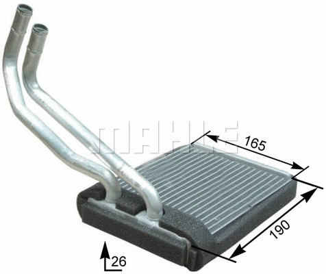 Heat Exchanger, interior heating (WG2180051)