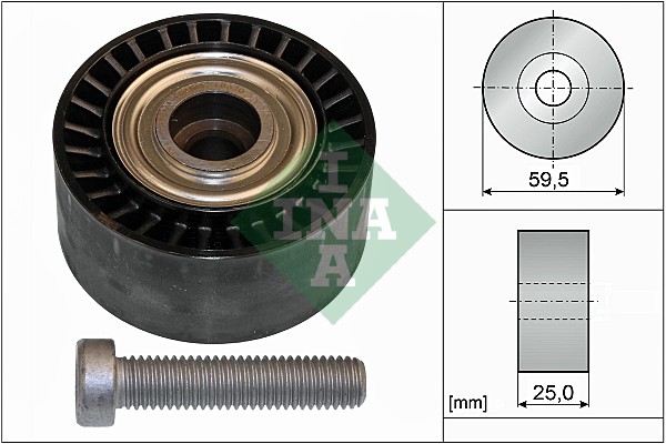 Deflection/Guide Pulley, V-ribbed belt (WG1252976)