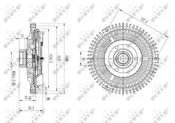 Clutch, radiator fan