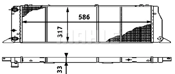 Radiator, engine cooling