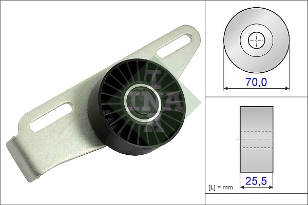 Tensioner Pulley, V-ribbed belt (WG1252660)
