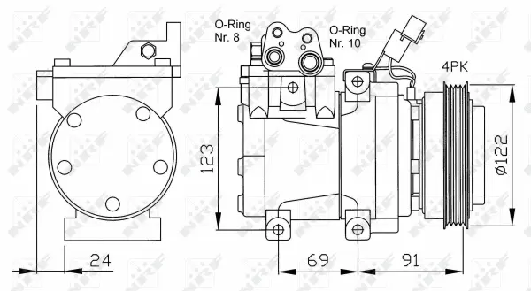 Compressor, air conditioning