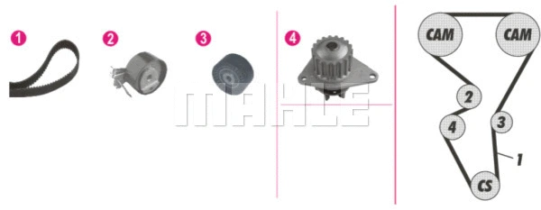 Water Pump & Timing Belt Kit (WG2182115)