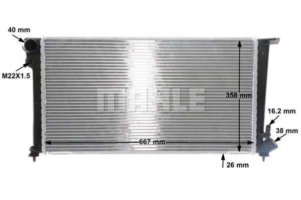 Radiator, engine cooling