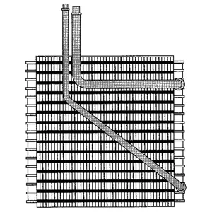 Evaporator, air conditioning (WG2041856)