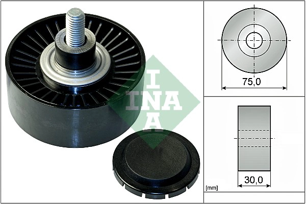 Deflection/Guide Pulley, V-ribbed belt (WG1710129)