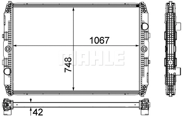 Radiator, engine cooling (WG2182389)