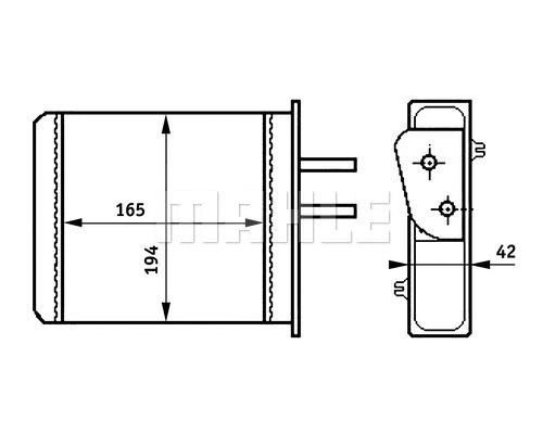 Heat Exchanger, interior heating (WG2180030)