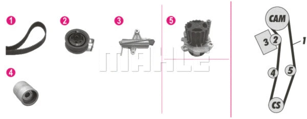Water Pump & Timing Belt Kit (WG2182110)