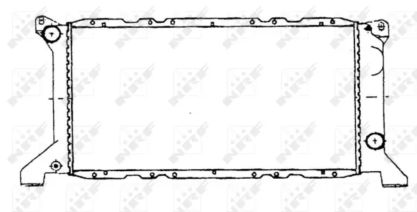 Radiator, engine cooling (WG1721458)