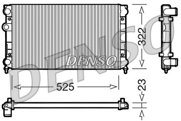 Radiator, engine cooling (WG1919481)