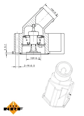 Thermostat, coolant