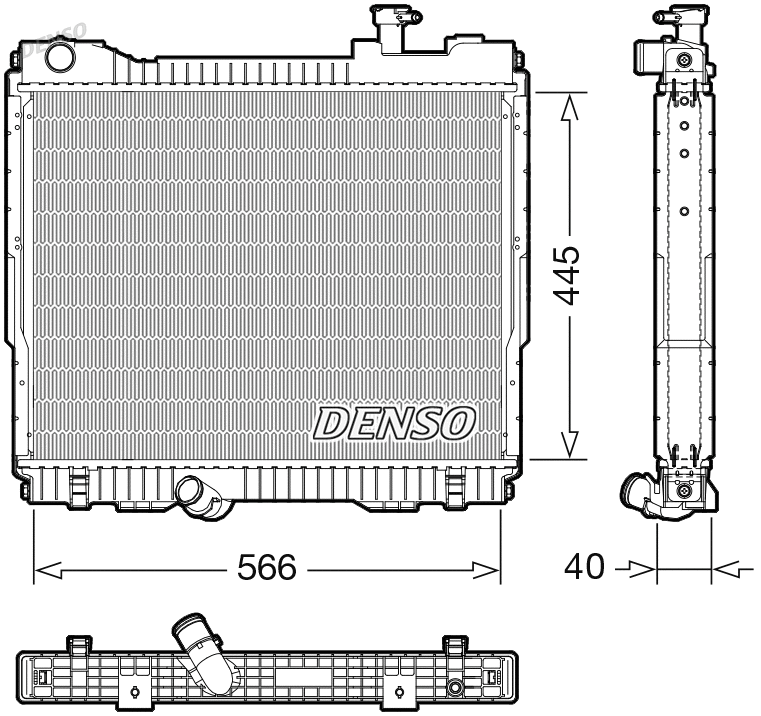 Radiator, engine cooling (WG2270654)