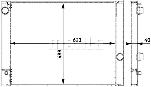 Radiator, engine cooling