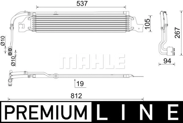 Oil Cooler, automatic transmission (WG2181202)