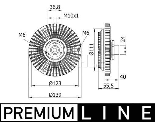 Clutch, radiator fan (WG2180465)