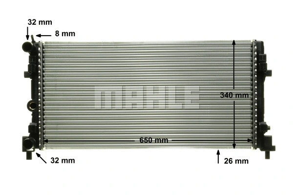 Radiator, engine cooling