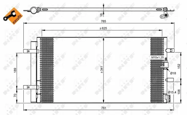 Condenser, air conditioning (WG2160502)