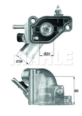 Thermostat, coolant (WG1217689)