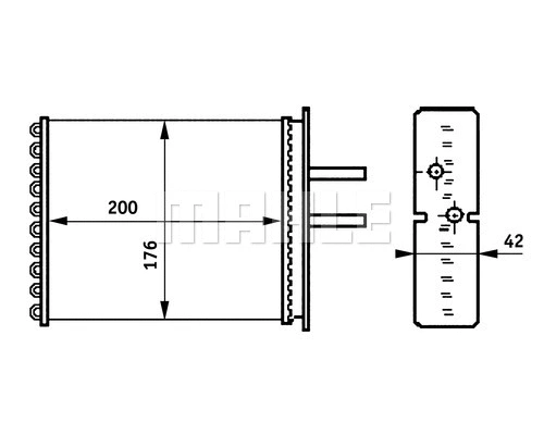 Heat Exchanger, interior heating (WG2180033)