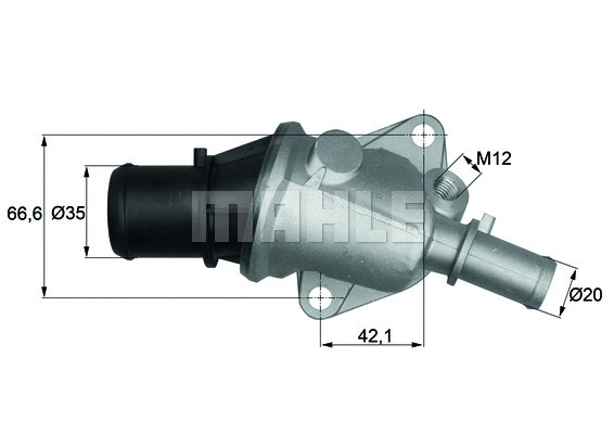 Thermostat, coolant (WG1217556)