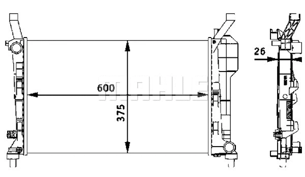 Radiator, engine cooling