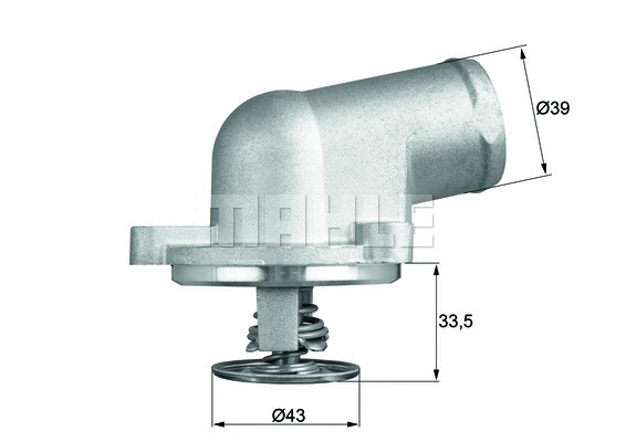 Thermostat, coolant (WG1217644)