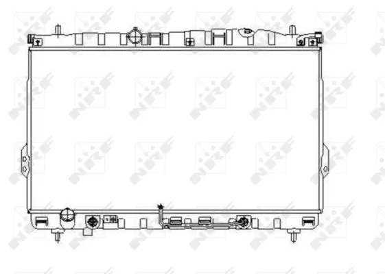 Radiator, engine cooling (WG1722236)