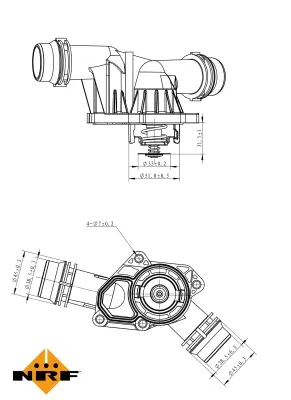 Thermostat, coolant