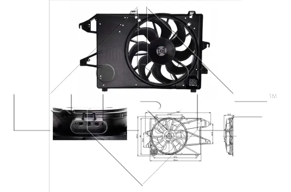 Fan, engine cooling (WG1720109)